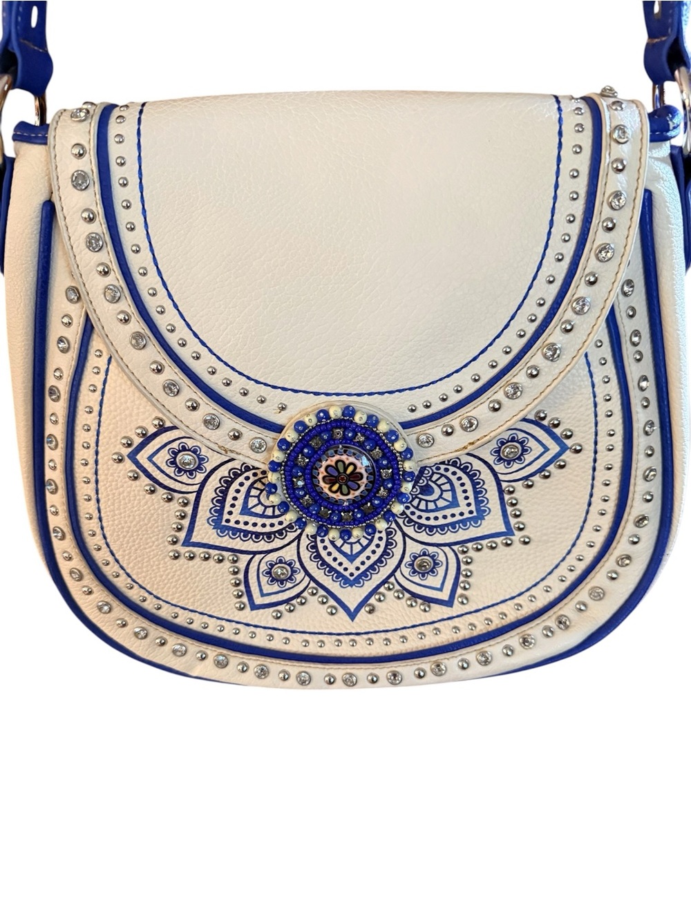 Montana West Embroidered Tribal Mandala Design Shoulder Bag - Picture 12 of 16